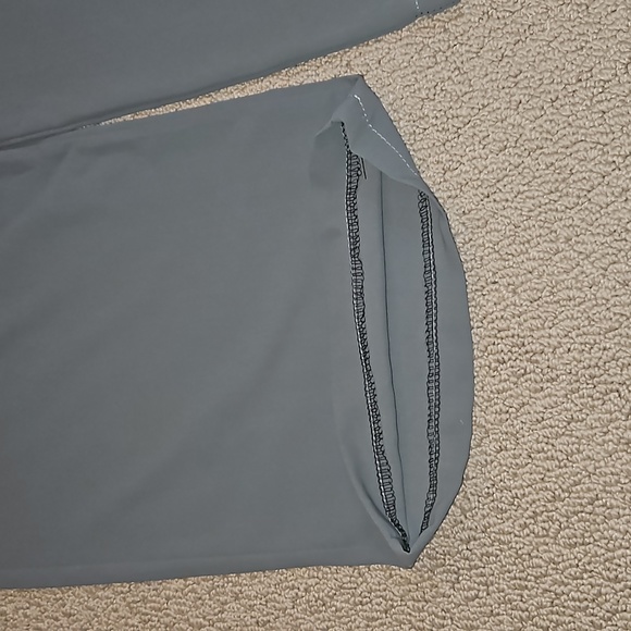 NWOT Wide Leg Grey Pleated Trousers - Picture 3 of 11